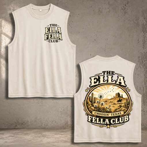 Ella's Fellas 2 Slide Graphic Tank Top, Ella Fan Merch, Country Music Fan