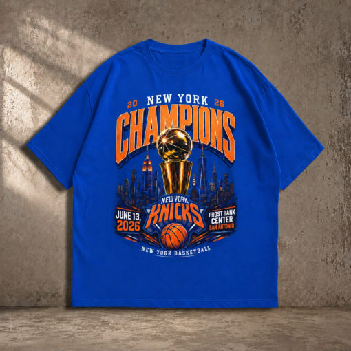 New York Knicks Champions 2026 Shirt, NYC Basketball Fan Tee, NBA Finals Champions T-Shirt, Vintage Knicks Gift