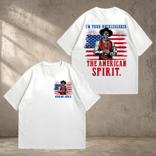 Doc Holliday I'm Your Hucklberry The American Shirt, Skeleton Cowboy 4th of July Tee