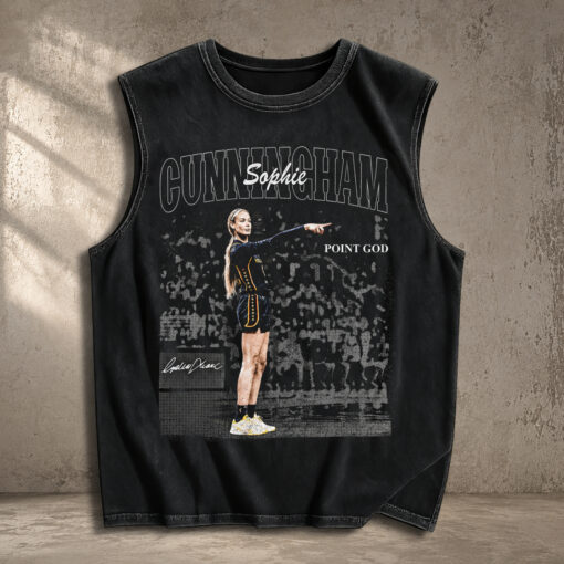 Sophie Cunningham Points Wash Tank Top, Sophie Basketball Tank Top, WNB Graphic Tank Top, Women Basketball Vintage