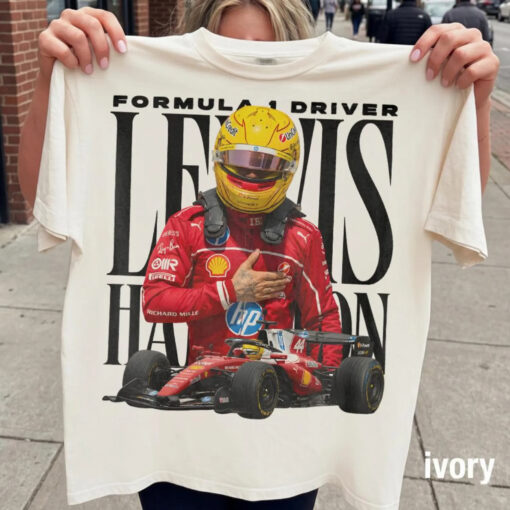 Lewis Hamilton Ferrari F1 Comfort Color T-Shirt, Vintage Formula 1 Racing Comfort Colors® Shirt, Retro Motorsport Graphic Tee, Ferrari Fan Gift