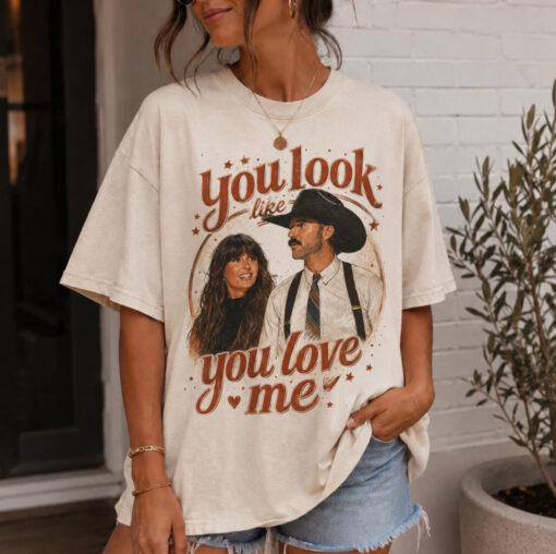 Ellas and Riley You Look Like You Love Me Graphic Shirts
