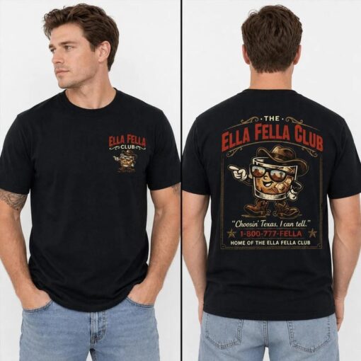 Ellas Fellas Club Shirts, Vintage Western Concert Graphic Tee #N