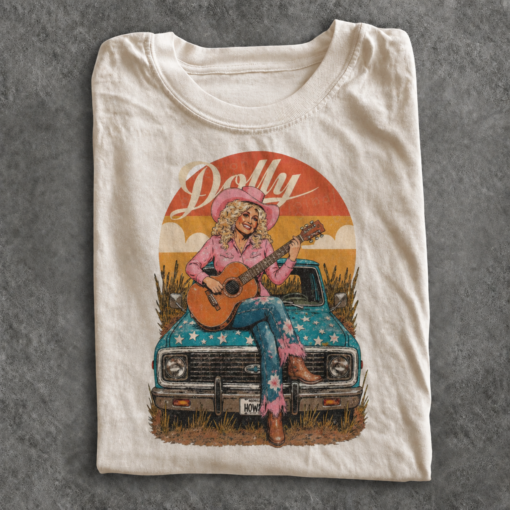 Dolly Parton Tribute Shirt, Vintage Country Music Tee, Western Floral  Shirt, Dolly Parton Memorial Shirt