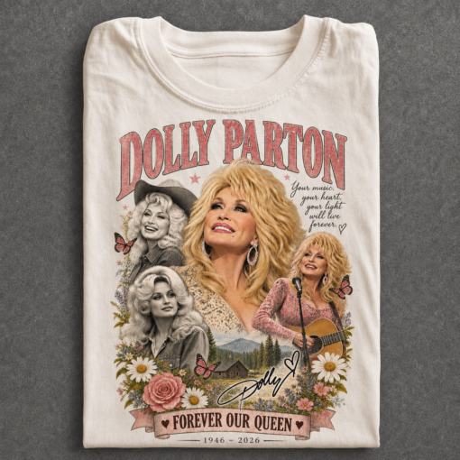 Rip Dolly Parton T-Shirt Vintage Country Music Shirt, Southern Band Tee, Graphic Tee for Country Music Lovers