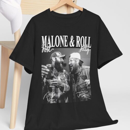 Post Malone & Jelly Roll Graphic Tee: Vintage Style Concert Shirt